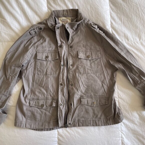 Ashley by 26 International Gray Utility Jacket (sz XL) - Picture 4 of 6